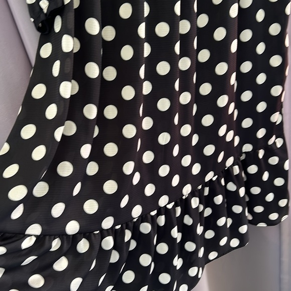 HM Long Sleeve Maxi Polka Dot Dress - Picture 6 of 7